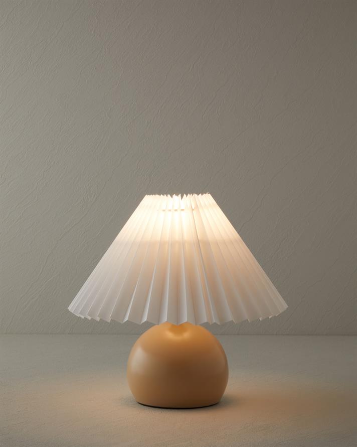 Kalida Metal Abajur 24 cm Bej