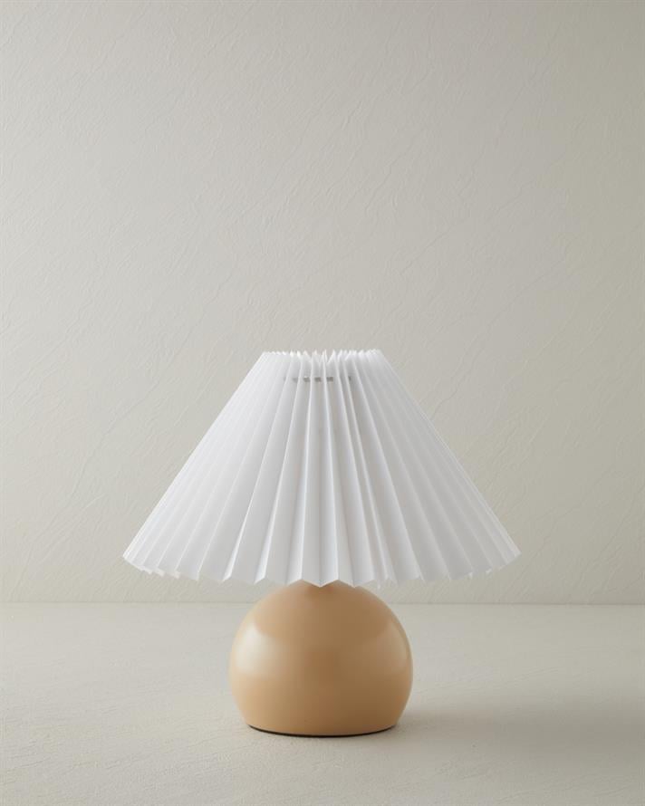 Kalida Metal Abajur 24 cm Bej