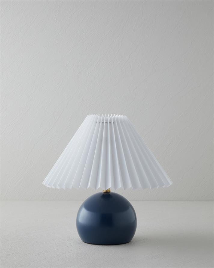 Kalida Metal Abajur 24 cm Lacivert