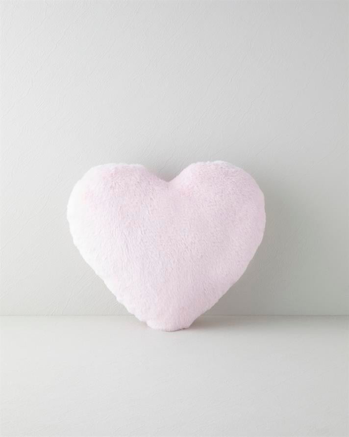 Kalpli Pelüş Dekoratif Kırlent Pudra