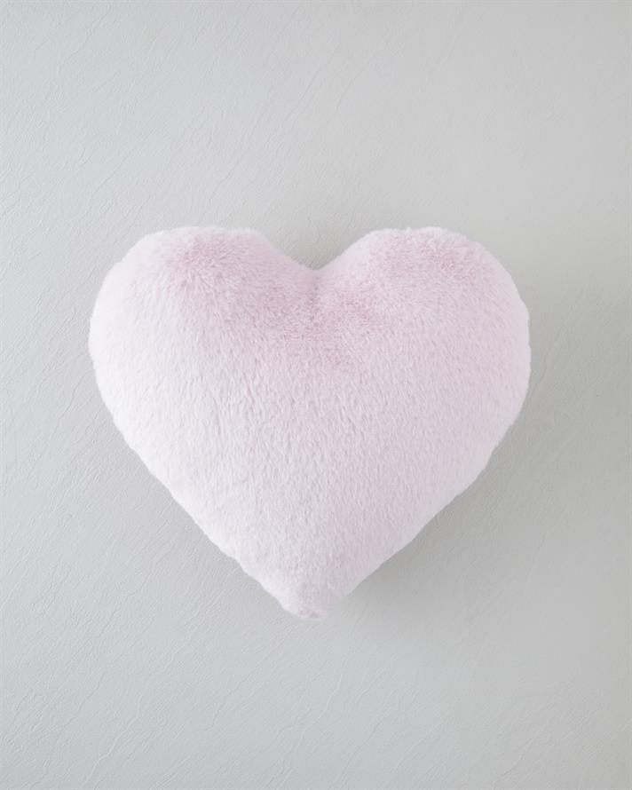 Kalpli Pelüş Dekoratif Kırlent Pudra