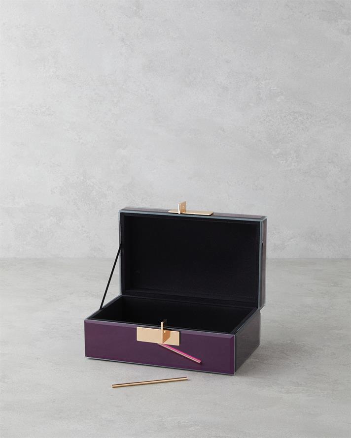 Karla Dekoratif Kutu 21x13x8,5 cm Kahve