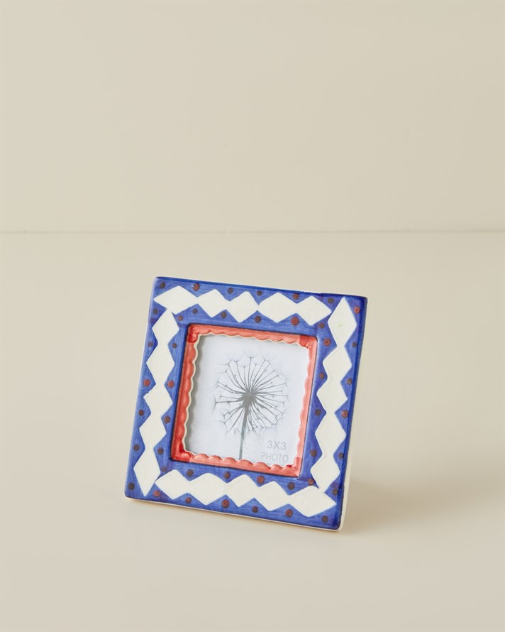 Karla Stoneware Çerçeve 8x8 cm Multicolor
