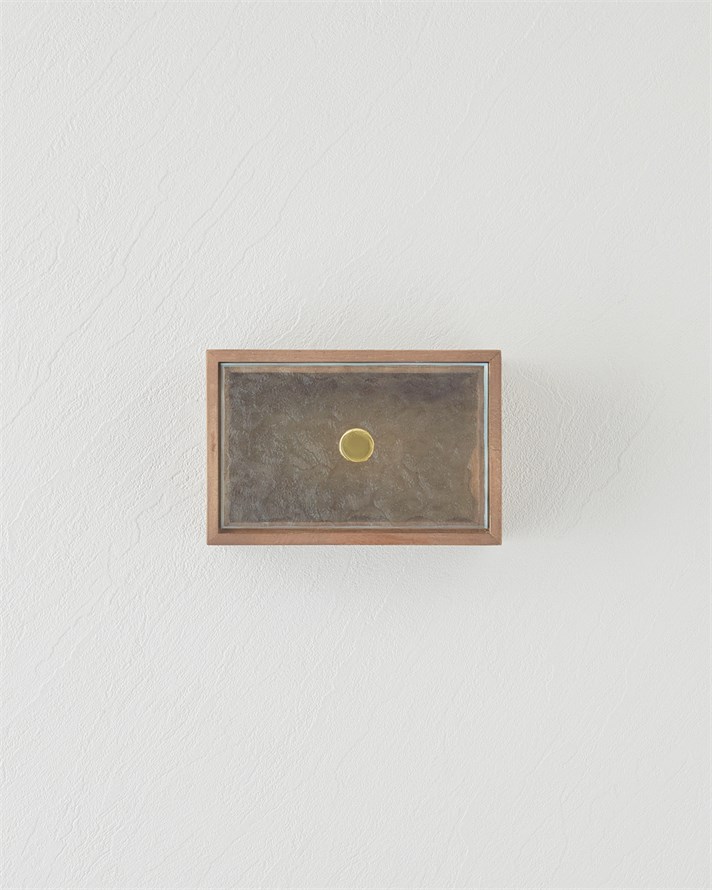 Kavita Dekoratif Kutu 15x10x8 cm Koyu Kahverengi