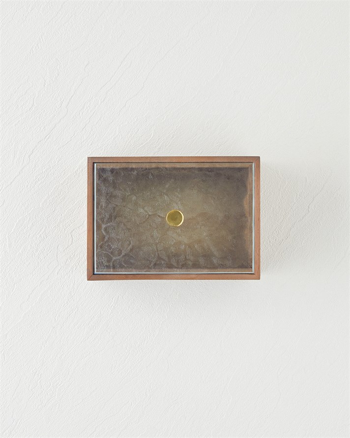 Kavita Dekoratif Kutu 17,5x12,5x10 cm Koyu Kahverengi