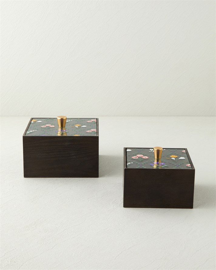 Kayle Mdf Dekoratif Kutu 18x13 cm Kahverengi
