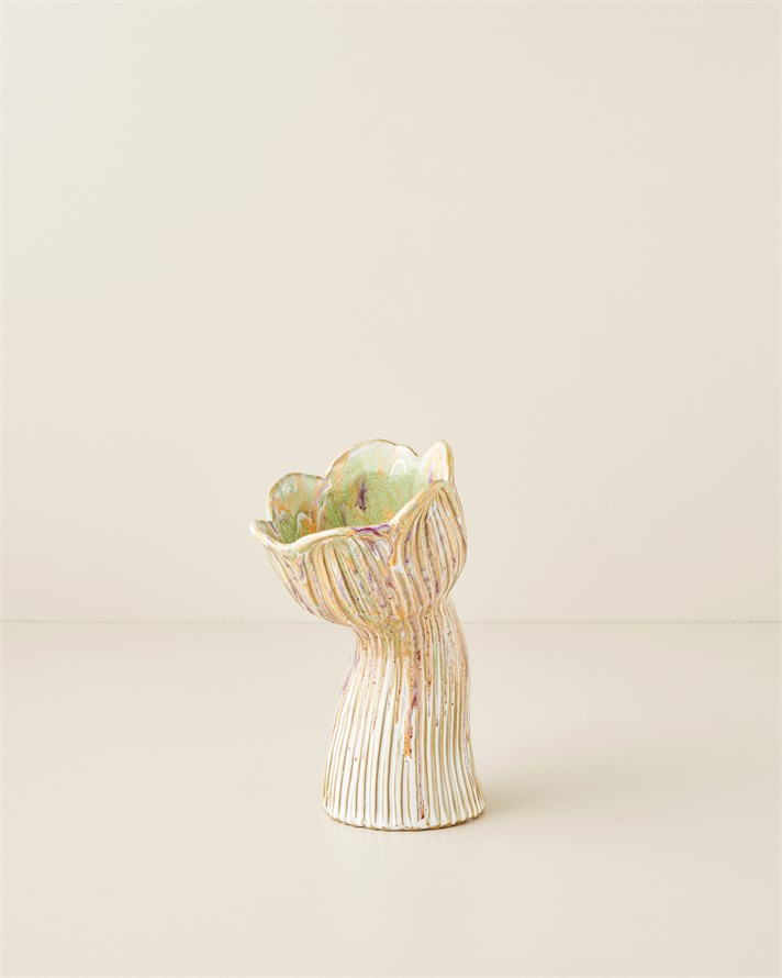 Kiara Stoneware Vazo 22 cm Multicolor