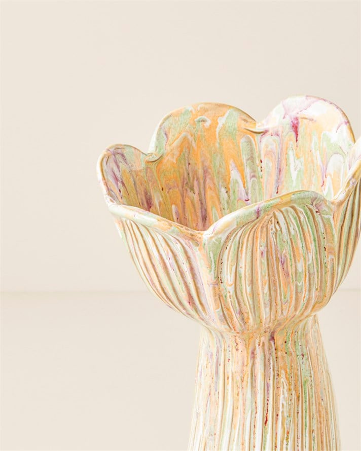 Kiara Stoneware Vazo 32 cm Multicolor