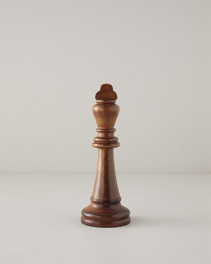 King Dekoratif Obje 27,5 cm Kahve