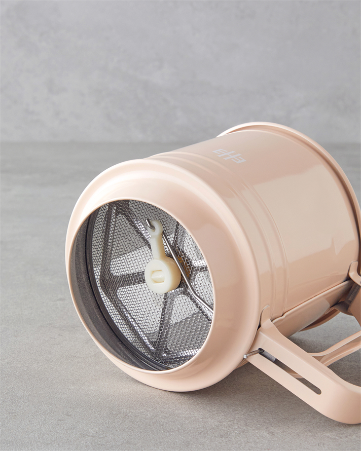 Kinsley Paslanmaz Çelik Un Eleği Mutfak Gereci 11 cm Açık Pembe