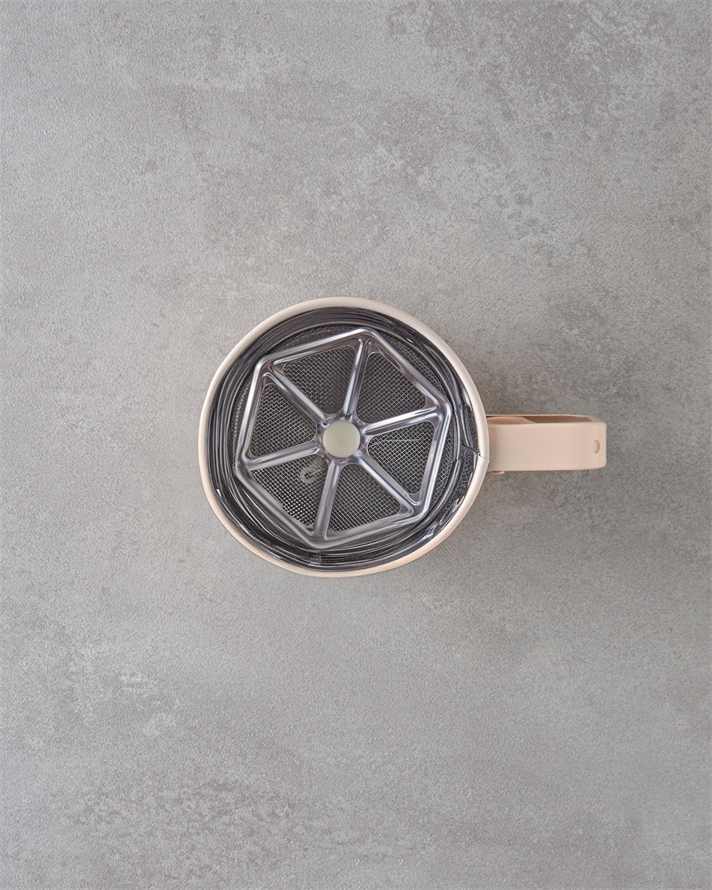 Kinsley Paslanmaz Çelik Un Eleği Mutfak Gereci 11 cm Açık Pembe