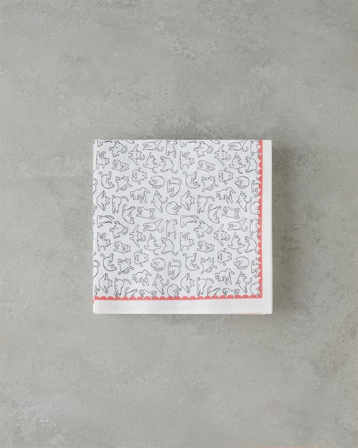 Kittenly 20li Kağıt Peçete 33x33 cm Renkli