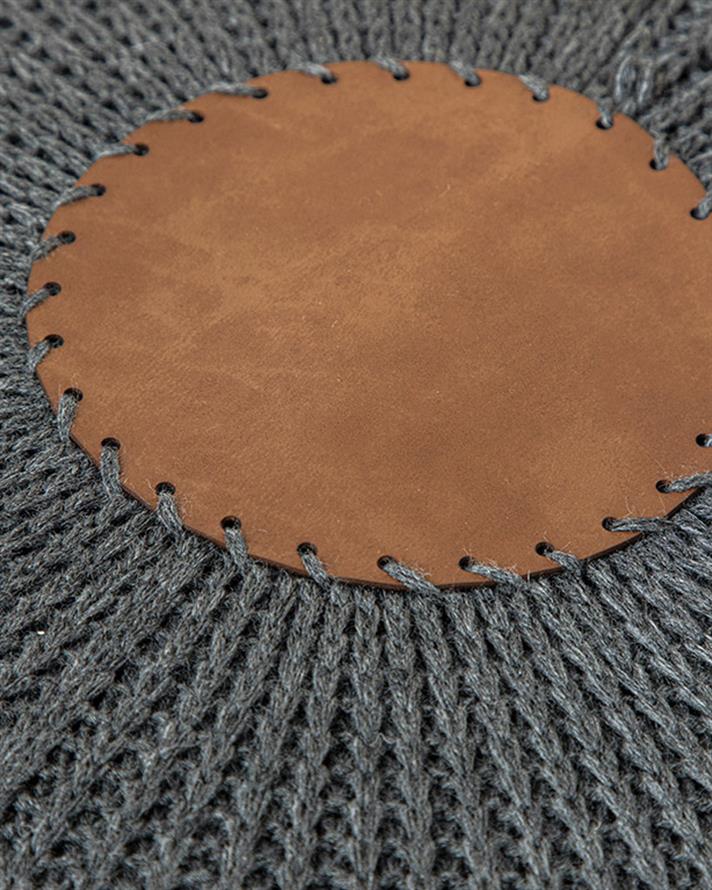 Knit Splay Puf Antrasit