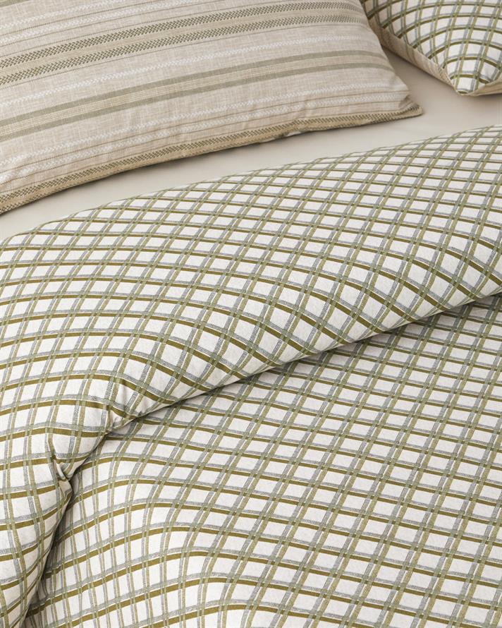 Knitline Pamuk Çift Kişilik Nevresim Takımı 200x220 cm Yeşil