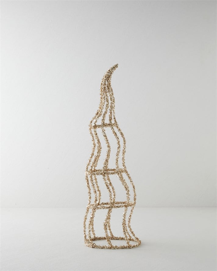 Koral Dekoratif Obje 56 cm Gold