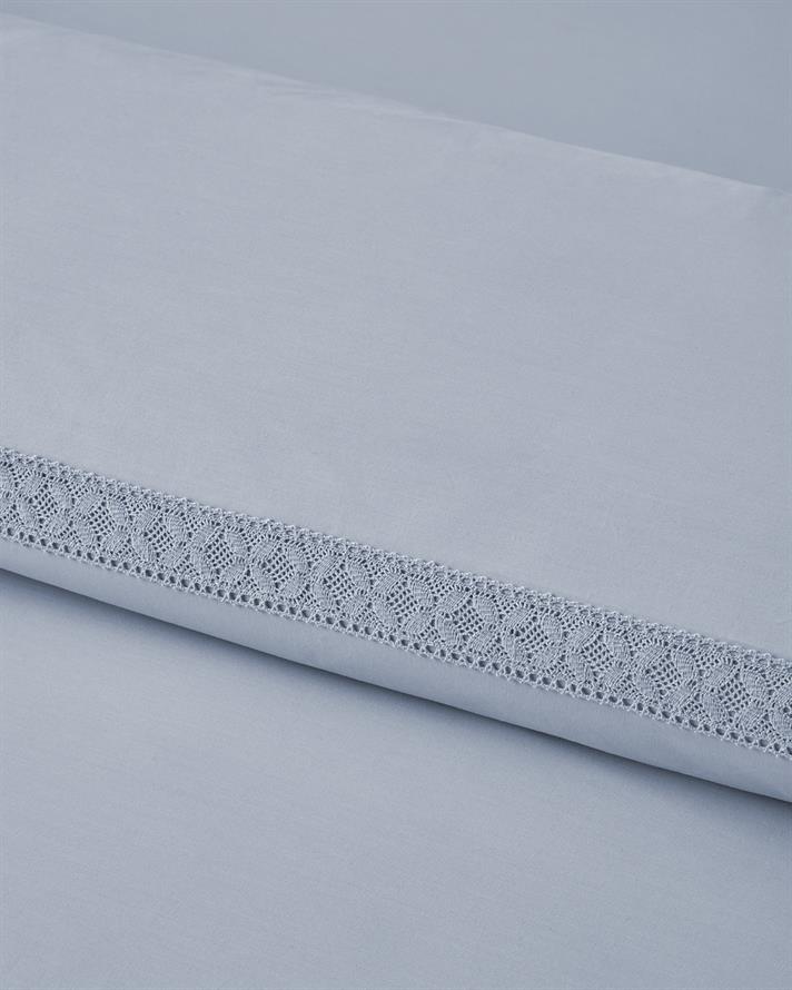 Lace Elegance Kopanakili Perkal King Size Nevresim Takımı 240x220 cm Lila