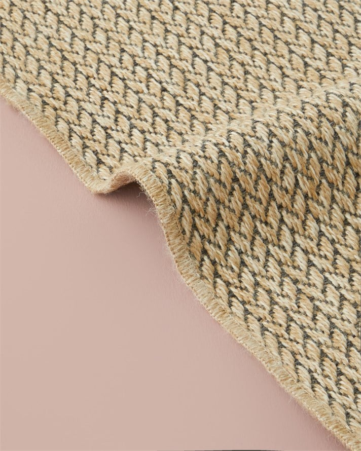 Lacey Dekoratif Jüt Kilim 120x180 cm Natural-Siyah