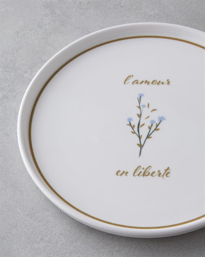 Lamour Seramik 6lı Pasta Tabağı 20 cm Renkli