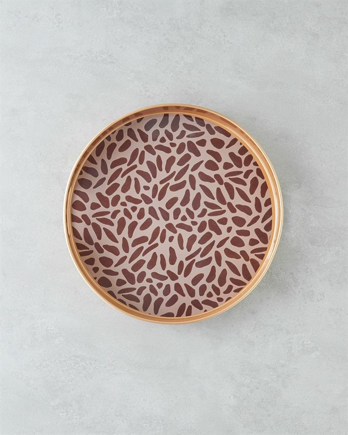 Lapis PP Tepsi 33 cm Kahve – Gold