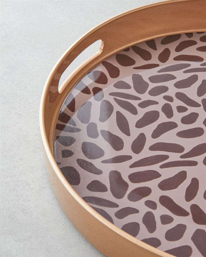 Lapis PP Tepsi 33 cm Kahve – Gold