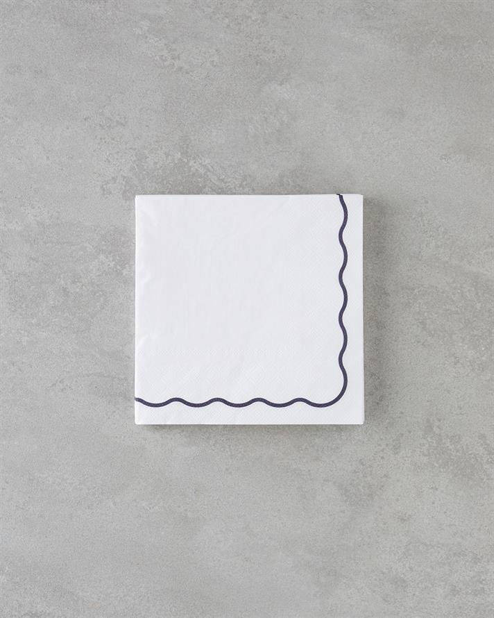 Latona Kağıt 20li Kağıt Peçete 33x33 cm Siyah - Beyaz