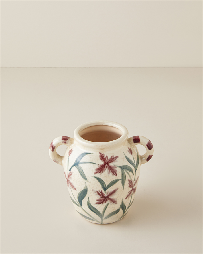 Lattice Seramik Vazo 17x12x14,5 Multicolor