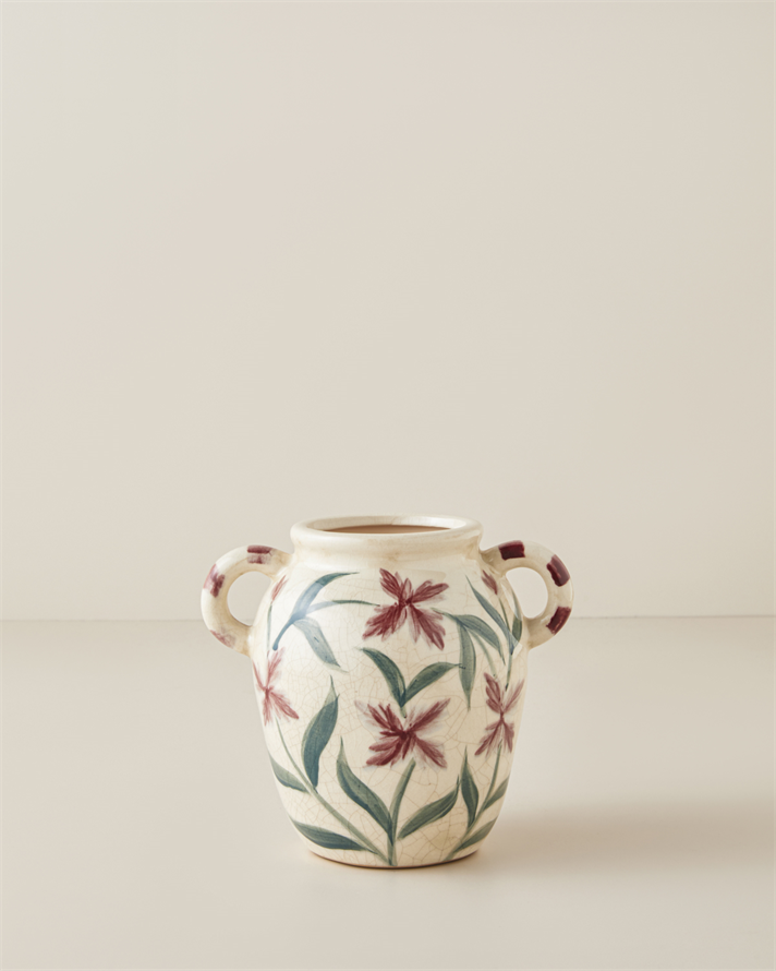 Lattice Seramik Vazo 17x12x14,5 Multicolor