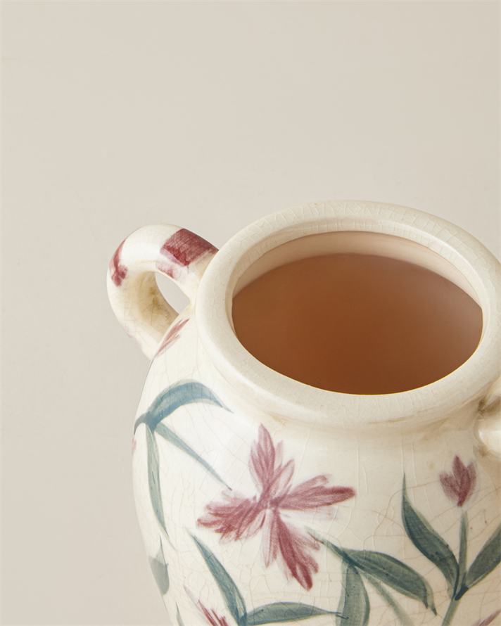 Lattice Seramik Vazo 17x12x14,5 Multicolor