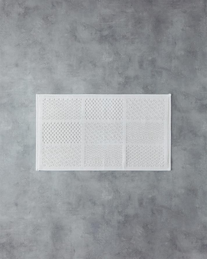 Launis Pamuklu Bukle Bukle Kilim Krem