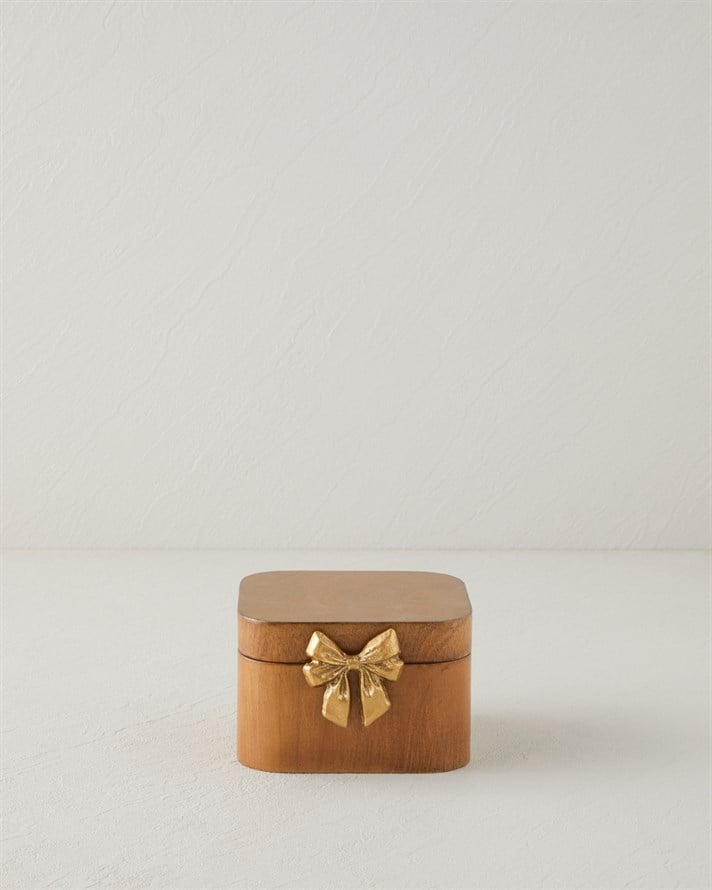 Lavinia Mdf Dekoratif Kutu 12x8 cm Kahve