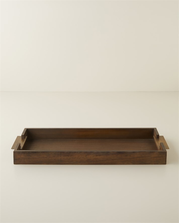 Lavinia Mdf Dekoratif Tepsi 51 cm Kahverengi