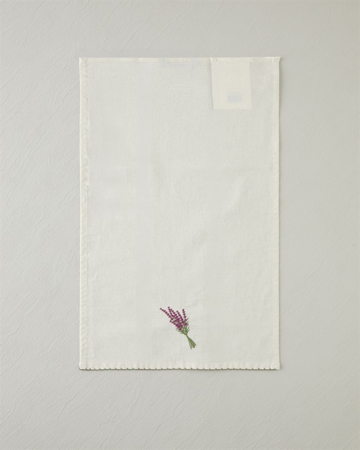 Lavispera Pamuk Polyester Nakışlı Kurulama Bezi 30x50 cm Mor