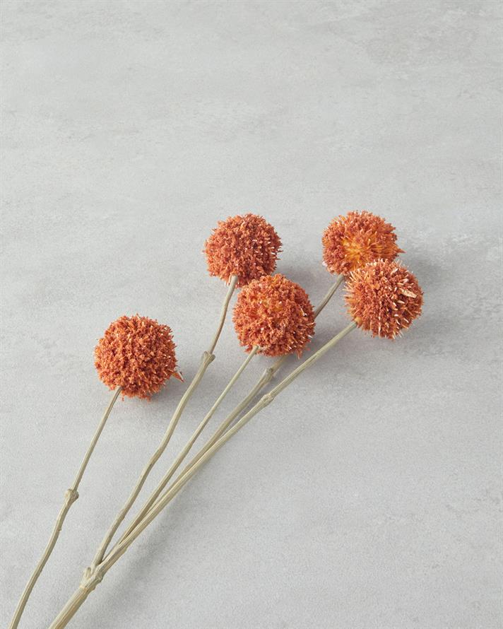 Lazio Tek Dal Yapay Çiçek 70 cm Turuncu