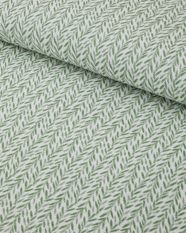 Leafline Baskılı Pamuklu Çift Kişilik Pike 200x220 cm Yeşil