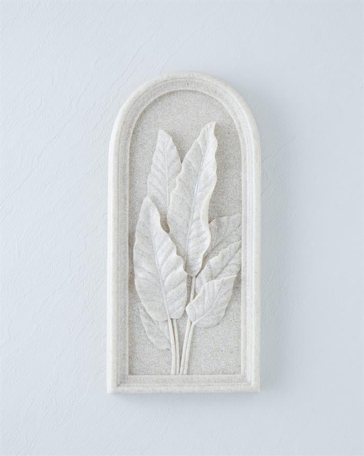 Leafs Duvar Aksesuarı 15x3x32,5 cm Bej