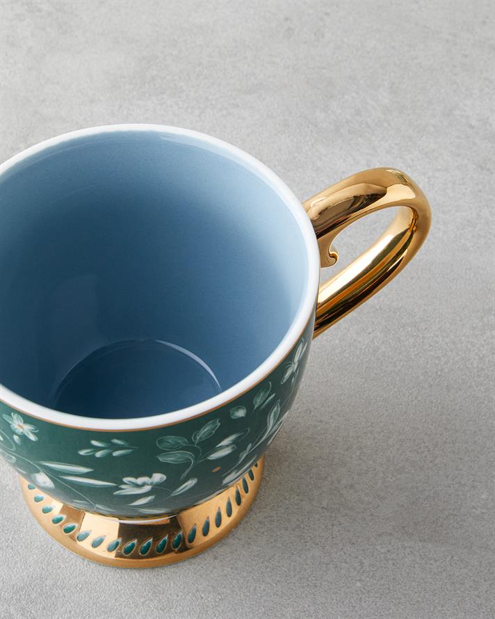 Leafscape New Bone China Kupa 460 ml Yeşil