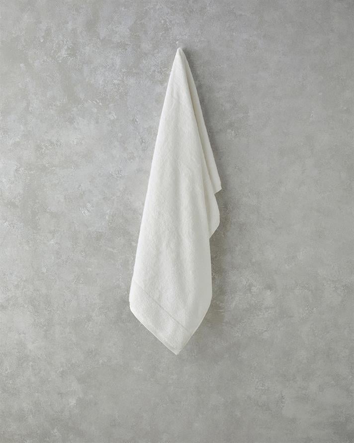 Leafy Bambu Banyo Havlusu 70x140 cm Ekru