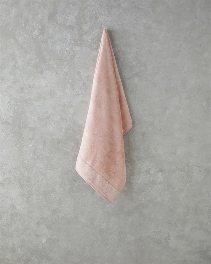 Leafy Bambu Banyo Havlusu 70x140 cm Pembe
