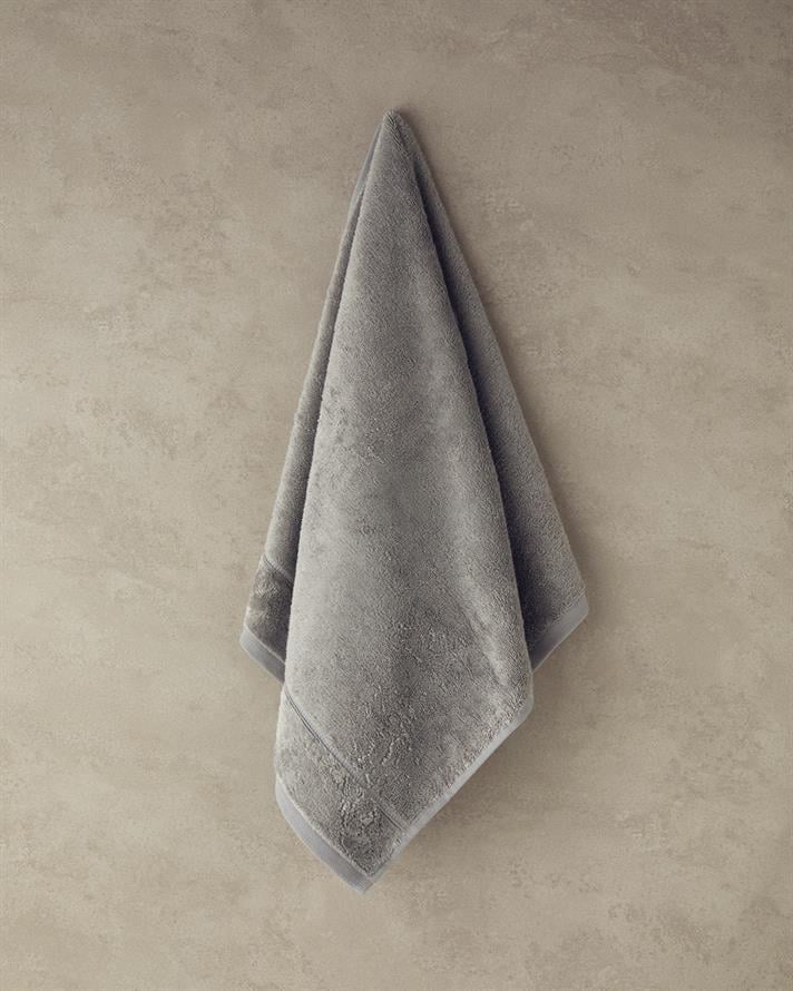 Leafy Bambu Yüz Havlusu 50x90 cm Gri