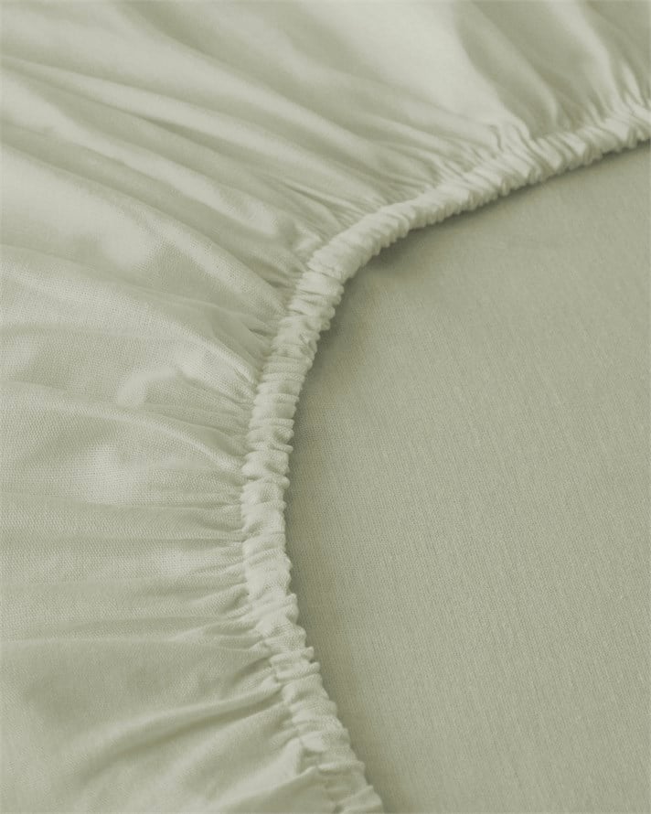 Leafy Fırfırlı Pamuk Tek Kişilik Çarşaflı Nevresim Takımı 160x220 cm Yeşil
