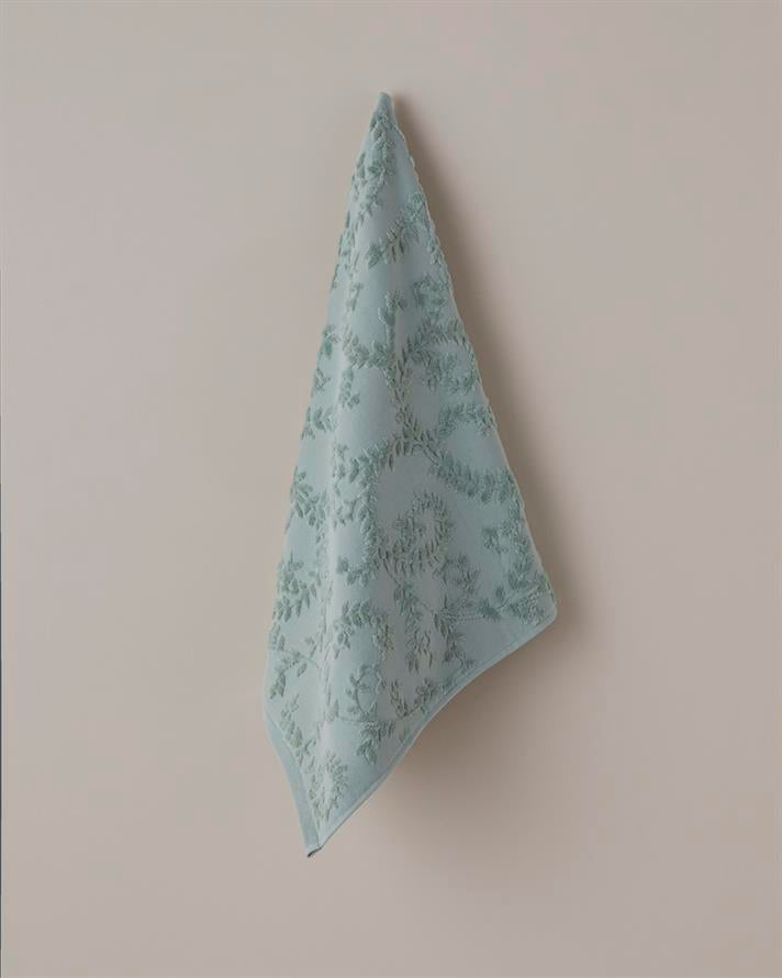 Leafy Touch Pamuk Yüz Havlusu 50x80 cm Açık Yeşil