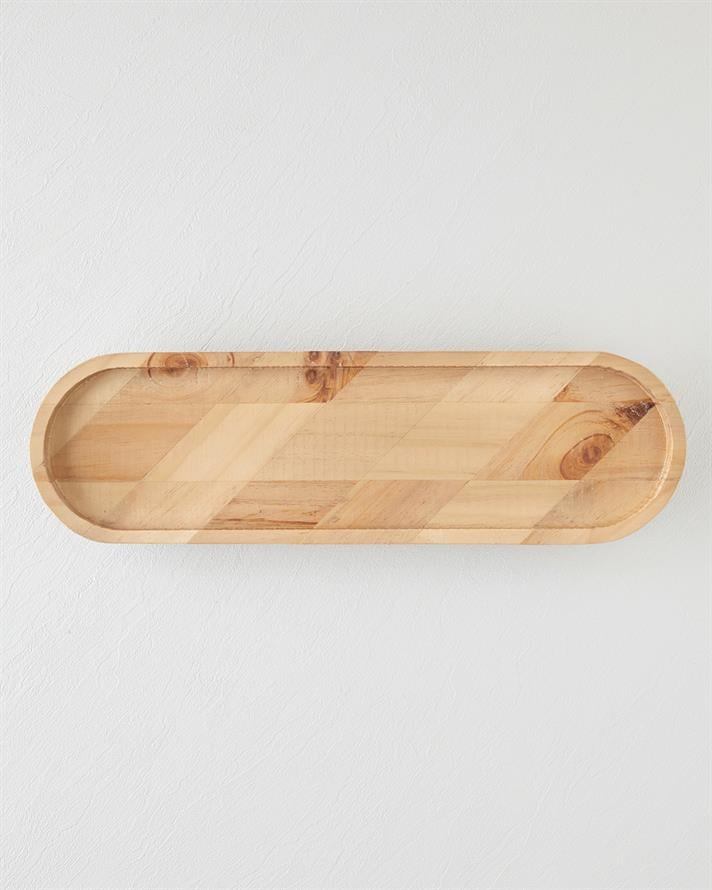 Lema Dekoratif Tepsi Kahverengi