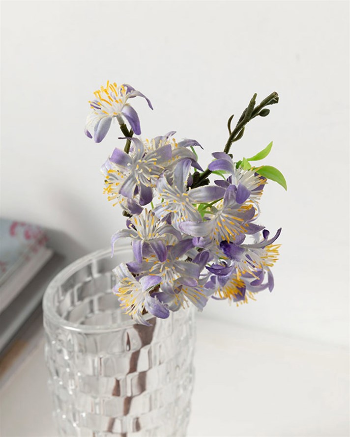 Lemon Blossom Yapay Çiçek 4 Mor