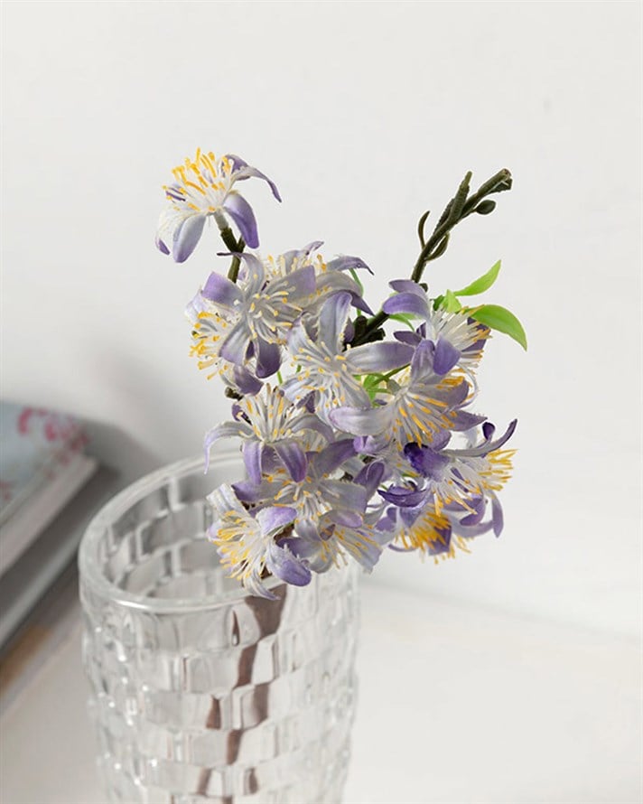 Lemon Blossom Yapay Çiçek 4 Mor