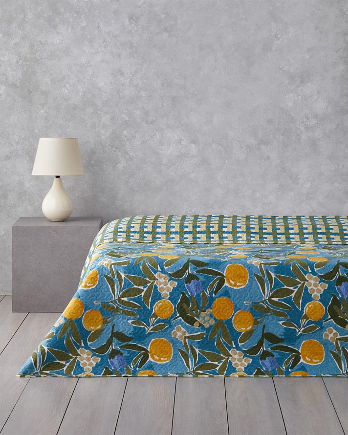 Lemon Delight Çift Kişilik Çok Amaçlı Örtü 200x220 cm Sarı
