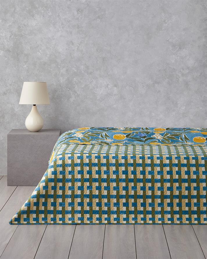 Lemon Delight Çift Kişilik Çok Amaçlı Örtü 200x220 cm Sarı