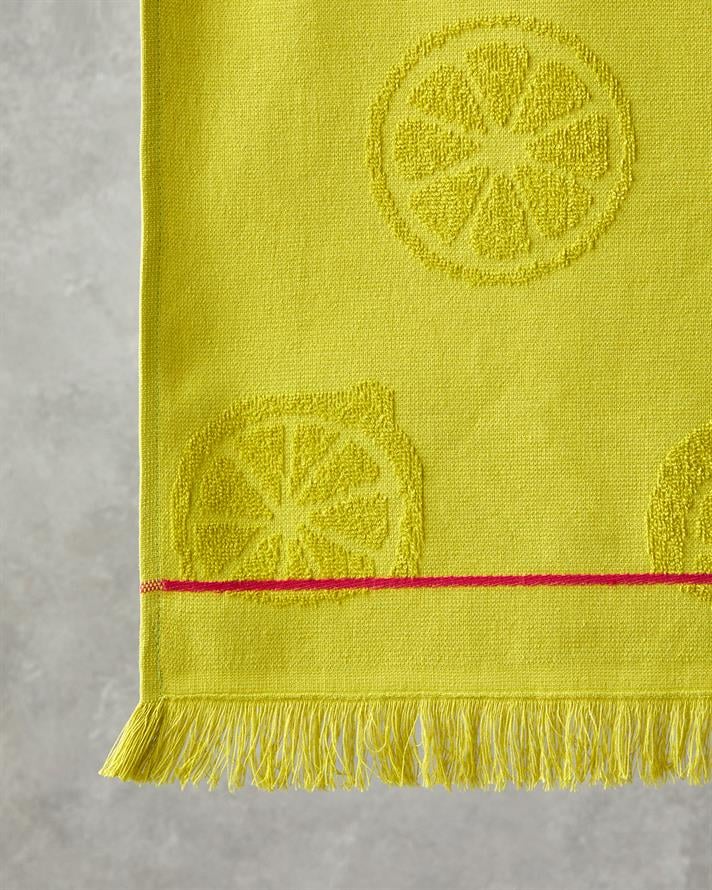 Lemon Garden Pamuklu Plaj Havlusu 70x140 cm Açık Yeşil