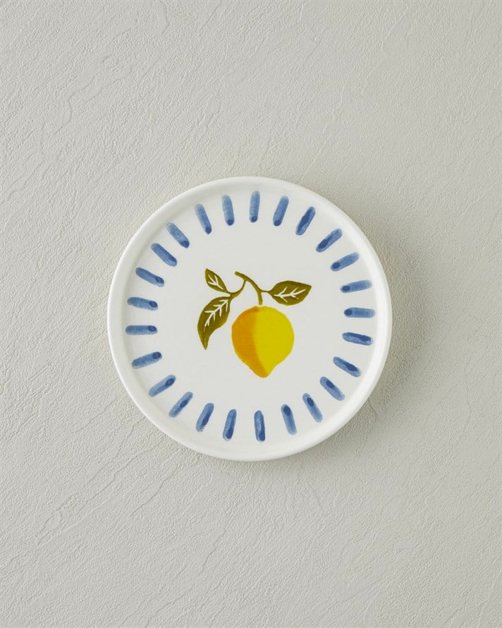 Lemon Garden Seramik 6lı Pasta Seti 16 cm Renkli
