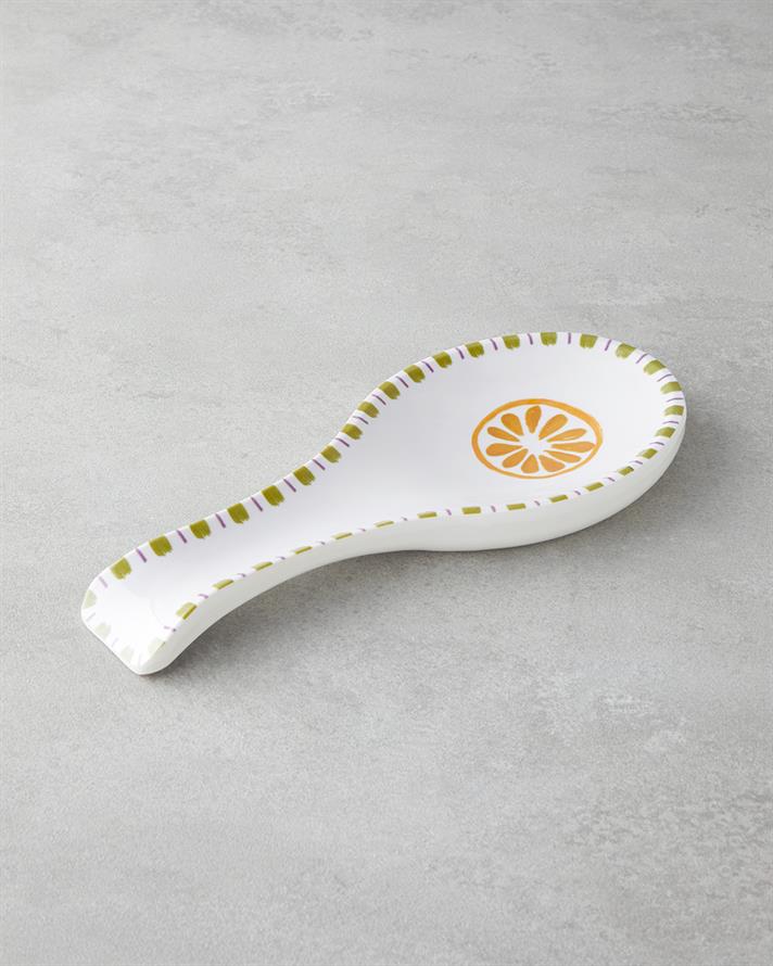Lemon Melamin Kaşıklık 24 cm Beyaz - Sarı