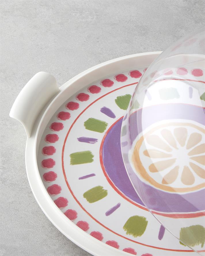 Lemon Melamin Kek Standı 30 cm Renkli